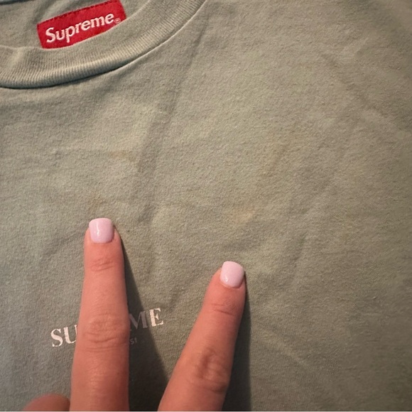 Supreme First & Best Tee Light Green - Picture 3 of 4